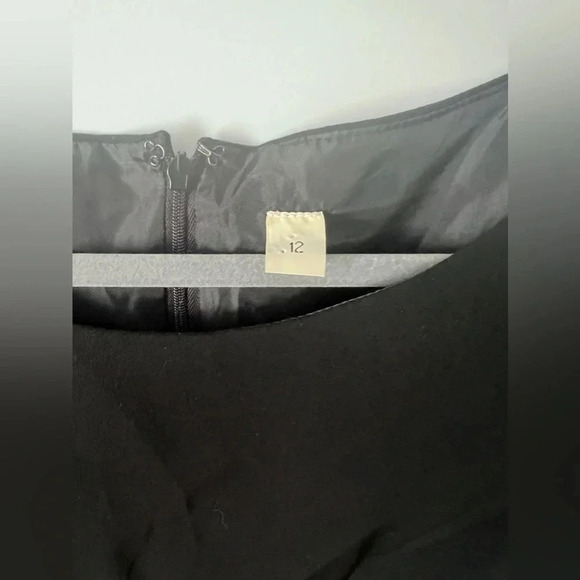 Vintage  | Y2K Black Top W/ Velvet Bow Detail | Size 12 - Picture 6 of 8